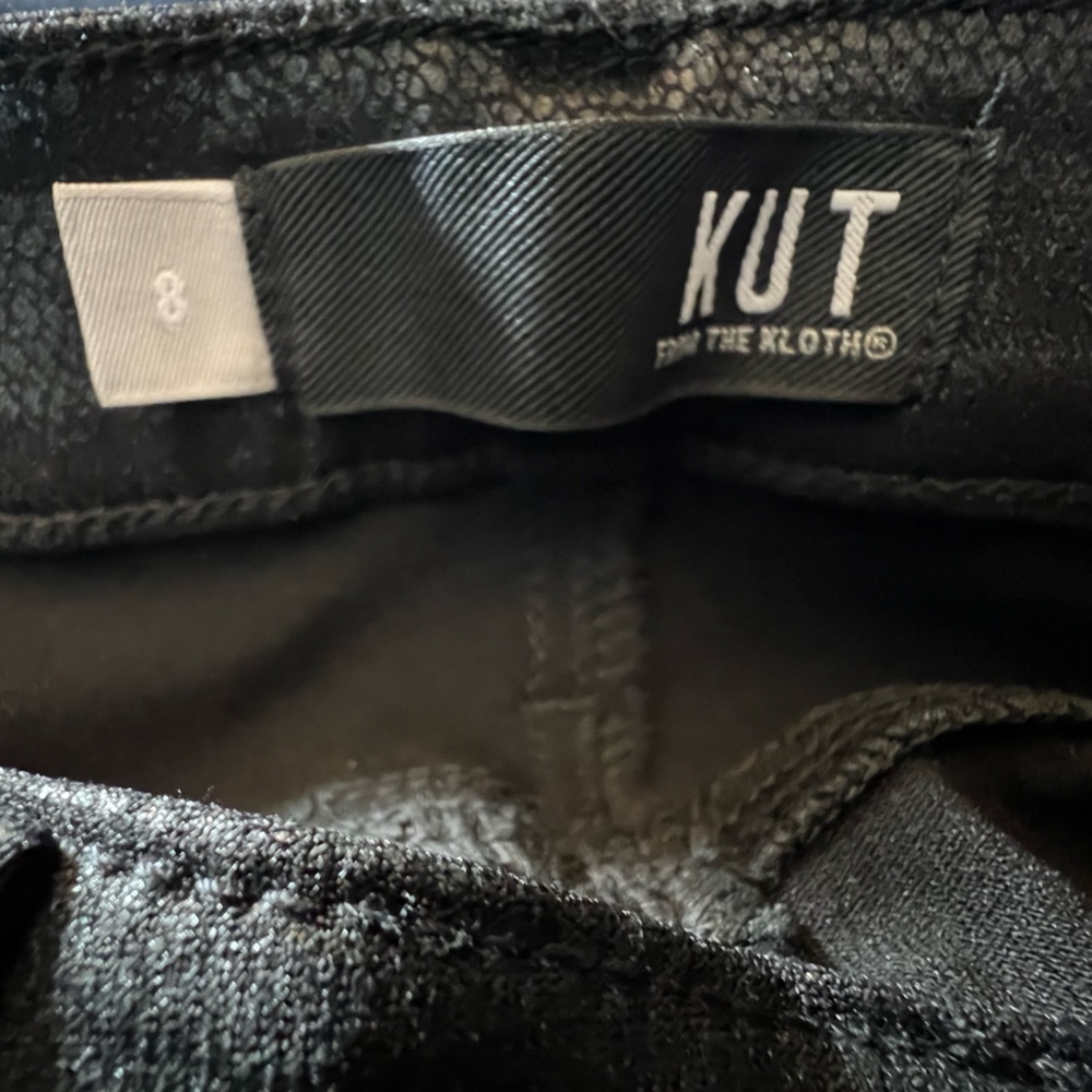 Kut From the Kloth brand women’s faux leather pants m. Style Mia size M black - Picture 7 of 7